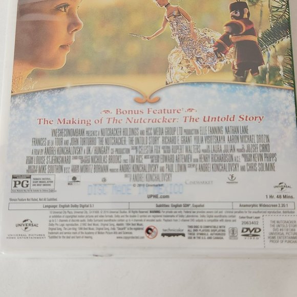 The Nutcracker The Untold story Dvd Elle Fanning Nathan Lane - Picture 4 of 4